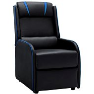 Black-blue faux leather reclining chair - Armchair