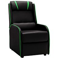 Black-green faux leather reclining chair - Armchair