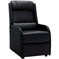 Black-gray faux leather reclining chair - Armchair