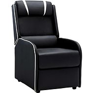 Positioning chair black and white faux leather - Armchair