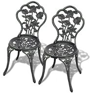 Bistro Chair 2 pcs Cast Aluminium Green 43175 - Garden Chair