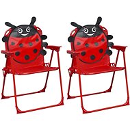 Children' s garden chairs 2 pcs red textile 48101 - Garden Chair