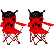 Children' s garden chairs 2 pcs red textile 48105 - Garden Chair
