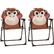 Children' s garden chairs 2 pcs brown textile 48103 - Garden Chair