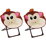 Children' s garden chairs 2 pcs brown textile 48111 - Garden Chair