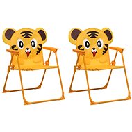 Children' s garden chairs 2 pcs yellow textile 48104 - Garden Chair