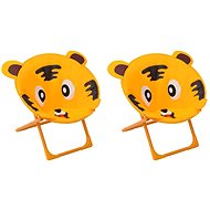 Children' s garden chairs 2 pcs yellow textile 48112 - Garden Chair