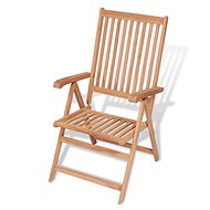 Adjustable garden chair solid teak 43028 - Garden Armchair