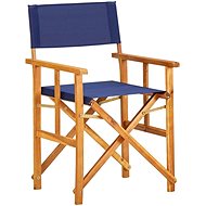 Director' s chair solid acacia wood blue 45952 - Garden Chair