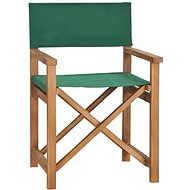 Director' s chair massive teak green 47413 - Garden Chair