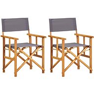 Director' s chairs 2 pcs solid acacia wood 45947 - Garden Chair