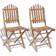 Folding garden chairs 2 pcs bamboo 41498 - Garden Chair