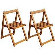 Folding garden chairs 2 pcs solid acacia 42660 - Garden Chair