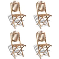 Folding garden chairs 4 pcs bamboo 271715 - Garden Chair