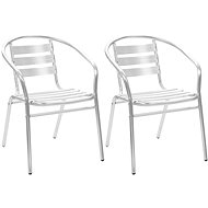 Stackable garden chairs 2 pcs aluminum 48709 - Garden Chair