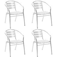 Stackable garden chairs 4 pcs aluminum 48708 - Garden Chair