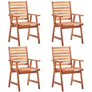 Garden Dining Chairs 4 pcs Solid Acacia Wood 3051100 - Garden Chair