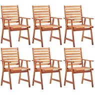 Garden Dining Chairs 6 pcs Solid Acacia Wood 3051101 - Garden Chair