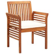 Garden dining chair with solid acacia wood cushion 45964 - Garden Chair
