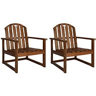 Garden chairs 2 pcs solid acacia 44033 - Garden Armchair