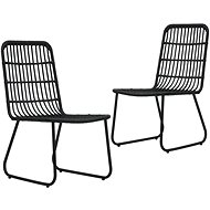 Garden Chairs 2 pcs Polyratan Black 48584 - Garden Armchair