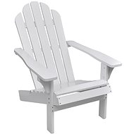 Garden chair wooden white 40860 - Garden Armchair