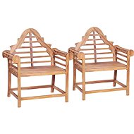 Garden Chairs 2 pcs 91 x 62 x 102cm Solid Teak 44732 - Garden Chair