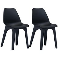 Garden chairs 2 pcs anthracite plastic 45611 - Garden Chair