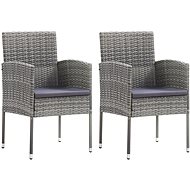 Garden Chairs 2 pcs Anthracite Polyratan 46408 - Garden Chair