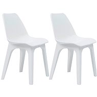 Garden Chairs 2 pcs White Plastic 45610 - Garden Chair
