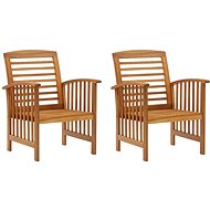 Garden Chairs 2 pcs Solid Acacia Wood 310256 - Garden Chair