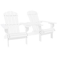 Garden Chair Adirondack Solid Fir Wood White 310067 - Garden Chair