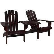 Garden Chair Adirondack Solid Fir Wood, Brown 310069 - Garden Chair