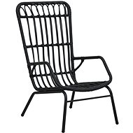 Garden Chair Polyrattan Black 48581 - Garden Chair