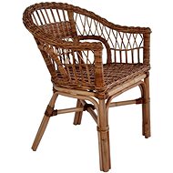 Garden chair natural rattan brown 246809 - Garden Chair