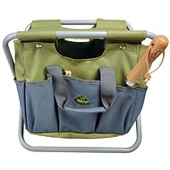 Esschert Design Garden chair with tool pockets, gray, GT85 - Garden Armchair