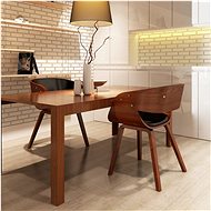 Dining chairs 2 pcs brown bent wood and artificial leather - Dining Chair