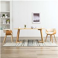 Dining Chairs 2 pcs Cream Bentwood and Artificial Leather - Dining Chair