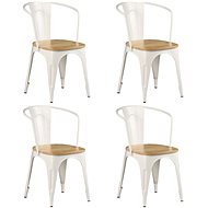Dining chairs 4 pcs white solid mango wood - Dining Chair