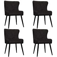 Dining Chairs 4 pcs Black Velvet - Dining Chair