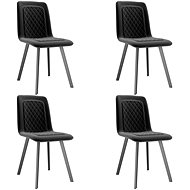 Dining chairs 4 pcs black velvet - Dining Chair