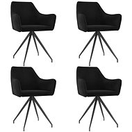 Dining chairs 4 pcs black velvet - Dining Chair