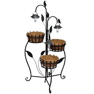 SHUMEE Flower Basket with Solar LED Lamp - Flower Stand