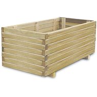 SHUMEE Raised flower bed 100 x 50 x 40 cm rectangular wood - Raised Garden Bed