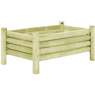 SHUMEE Raised bed impregnated pine wood 100 x 60 x 42 cm - Raised Garden Bed