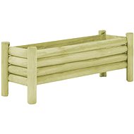 SHUMEE Raised bed impregnated pine wood 120 x 40 x 42 cm - Raised Garden Bed