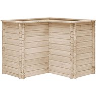 SHUMEE Raised flower bed 100 x 100 x 80 cm solid pine wood - Raised Garden Bed