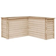 SHUMEE Raised flower bed 150 x 150 x 80 cm solid pine wood - Raised Garden Bed
