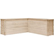 SHUMEE Elevated flower bed 197 x 197 x 80 cm solid pine wood - Raised Garden Bed