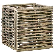 SHUMEE Raised flower bed 40 x 40 x 40 cm hazel wood - Raised Garden Bed